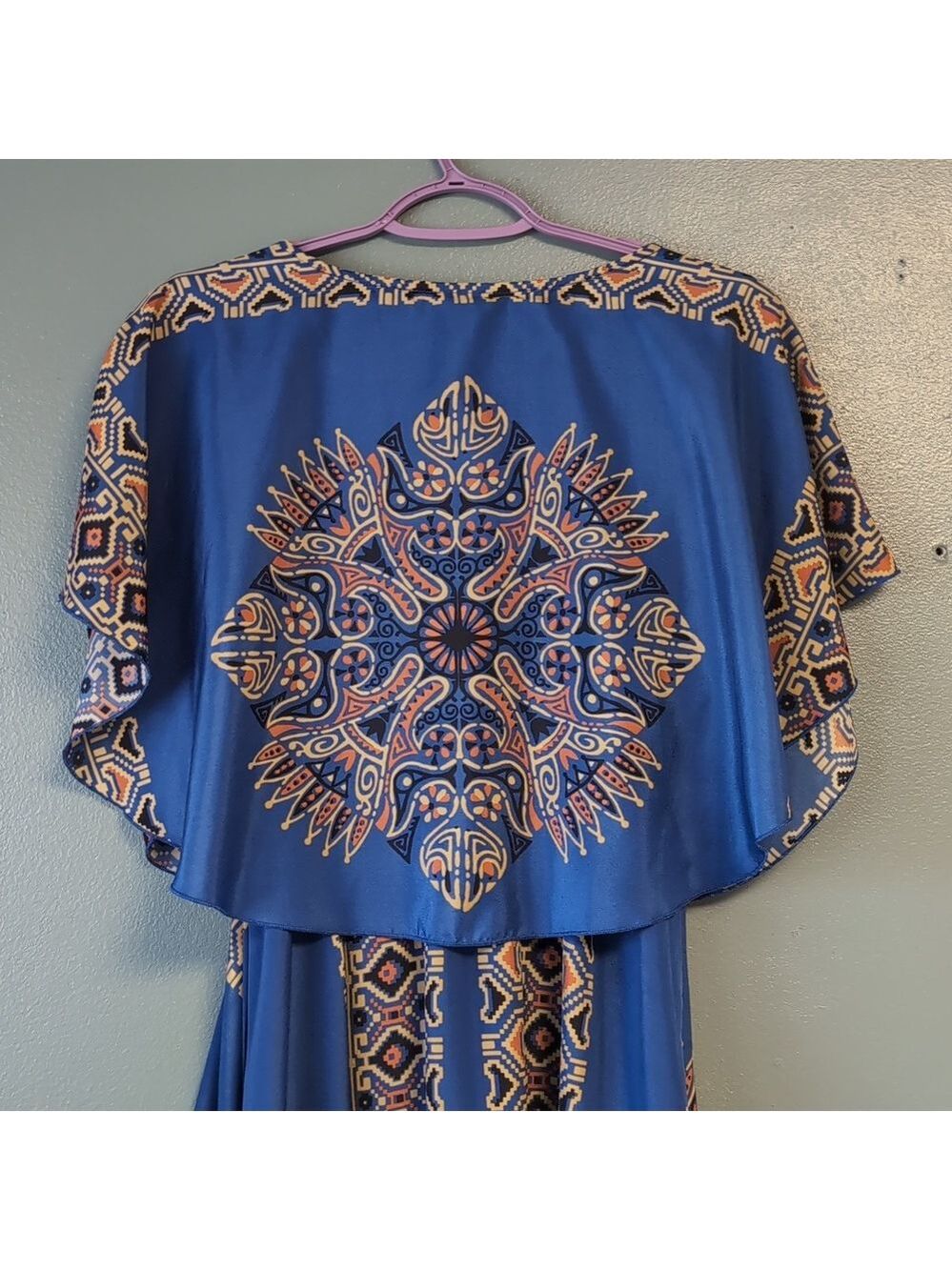 Cape & Drape Tribal Dress - Picture 4 of 12
